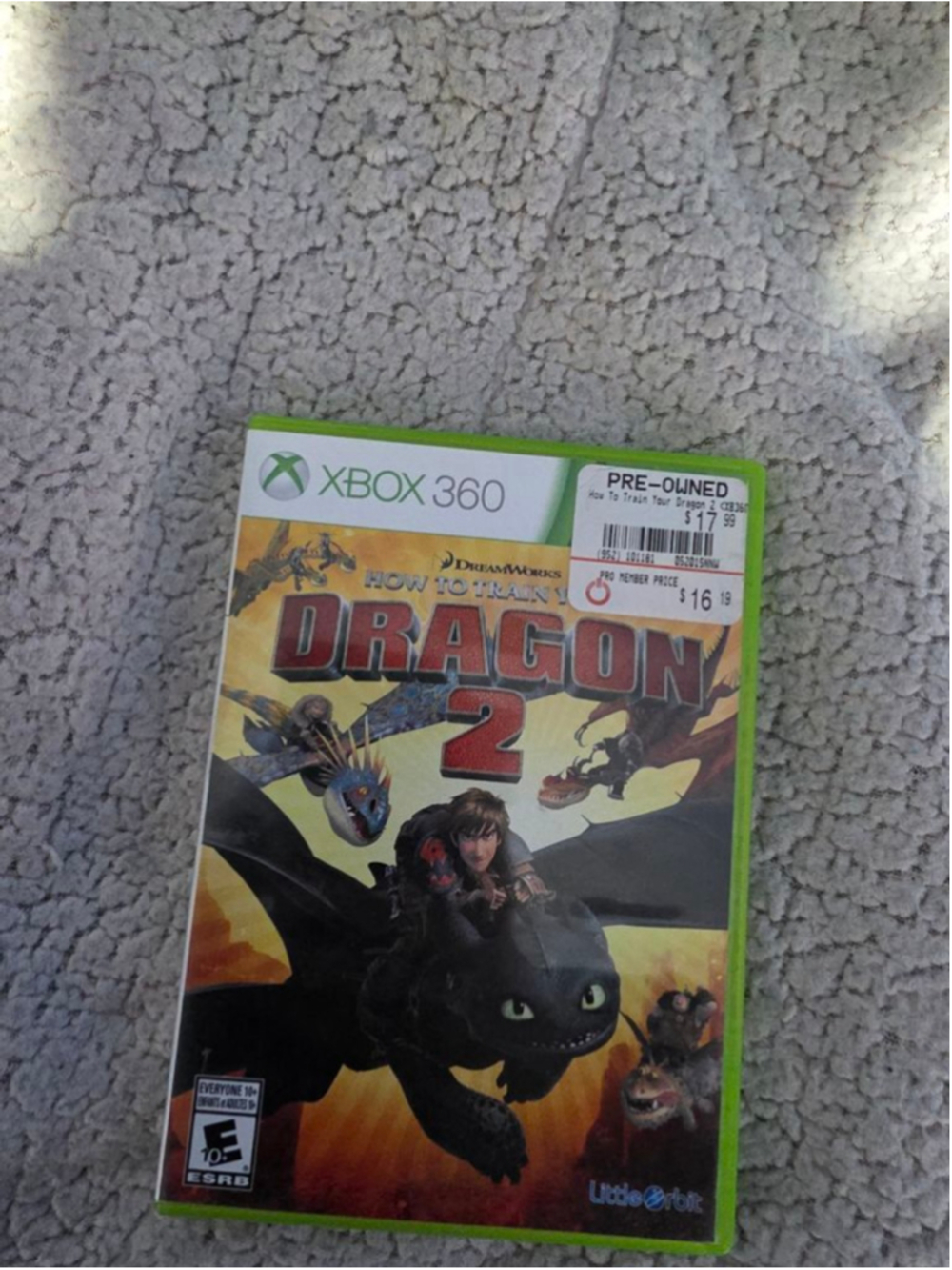 DreamWorks How to Train Your Dragon 2 Xbox 360 Video Game One Size Green